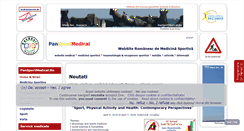Desktop Screenshot of pansportmedical.ro